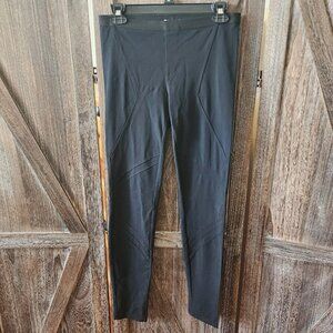 Helmut Lang Classic Black Biker Leggings‎ Women's Size Medium Made in the USA